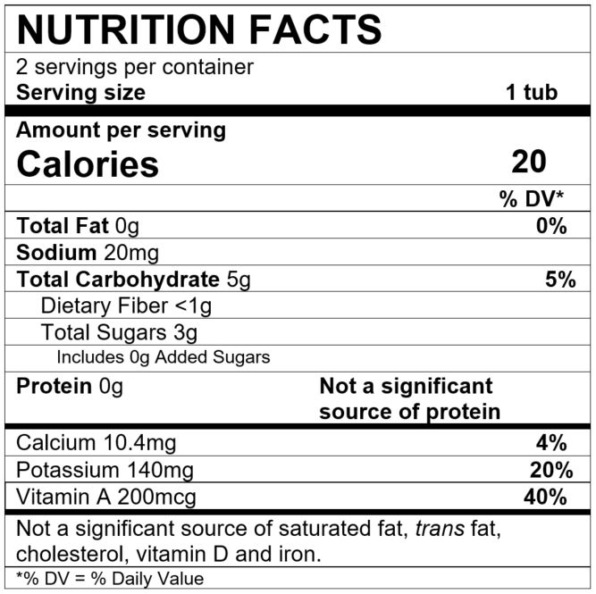 Nutrition Facts Carrot